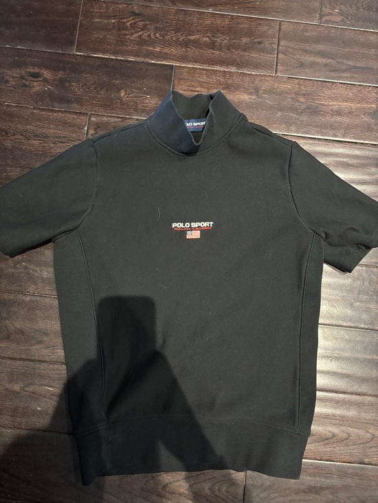 Polo Ralph Lauren Other - Polo Sport Short Sleeve Black Mock Neck Sweatshirt